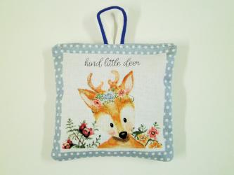 Lavendelkissen mit Aufhänger ca. 9x9 cm 