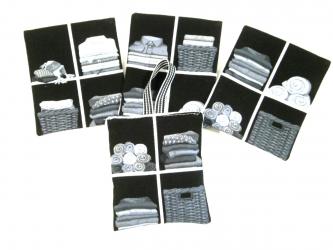 Lavendelkissen "Wäscheschrank" mit Aufhänger ca. 9x9 cm 