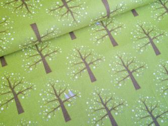 0,1 m Baumwoll Druckstoff  "Dublin" Wald 150 cm br. 