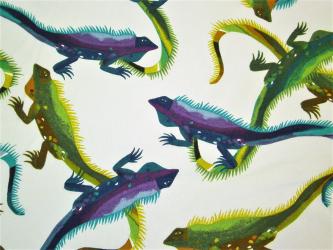 0,1 m Baumwoll-Druckstoff  " Iguana"  110 cm br. 