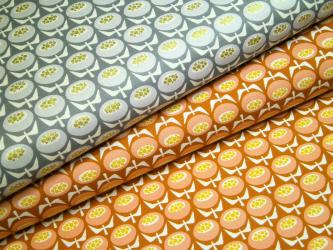 0,1 m Baumwoll-Druckstoff  "Butterblumen" ca. 112 cm br. 