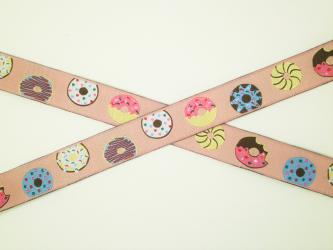 1 m Webband "Donuts" 15 mm br. 