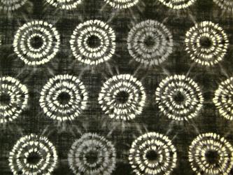 0,1 m Japan-Druckstoff  "Batik - Kreis"  108 cm br. 