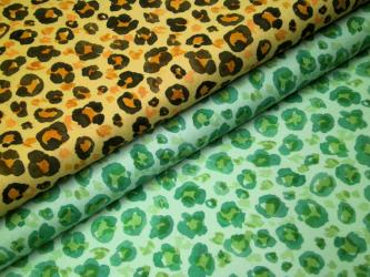 0,1 m Baumwoll-Digitaldruckstoff  "Dschungelschönheiten - Leomuster" ca. 112 cm br. 