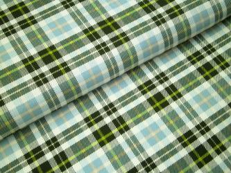 0,1 m Baumwoll-Druckstoff  "Launige Legenden - Karo" ca. 112 cm br. 