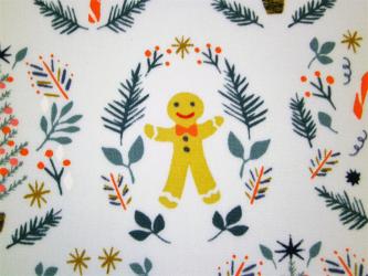 0,1 m Druckstoff  "Cosy and Joyful - Lebkuchenmännlein" ca. 114 cm br.  Art Gallery 