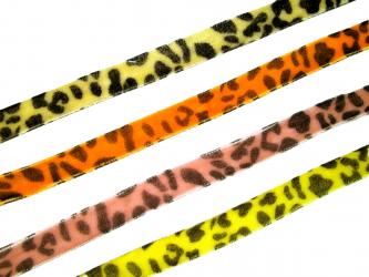 1 m bedrucktes Samtband "Leo" 10 mm 