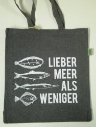 Shopper "Meer"  recycelte Baumwolle ca.38x42 cm 