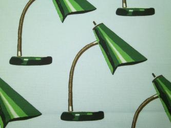 0,1 m Bio-Baumwollcanvas "Retro - Leuchte" ca. 110 cm br. 