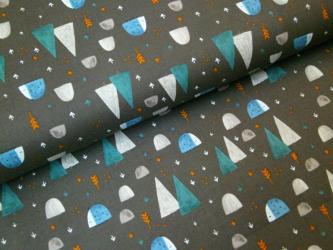 0,1 m Baumwoll-Druckstoff  "Summer Skies - Wald" ca. 112 cm br. 