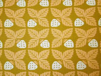 0,1 m Baumwollcanvas  "Am Feld - Erdbeeren" ca. 110 cm br. 