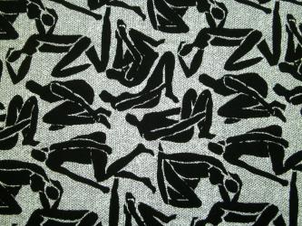 0,1 m Druckstoff  "AbstrArt" ca. 110 cm br.  Art Gallery 