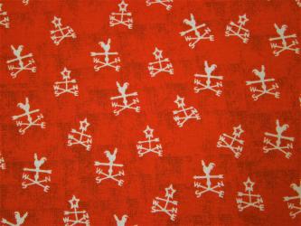 0,1 m Druckstoff  "Landleben - Wetterfahne" ca. 114 cm br. 