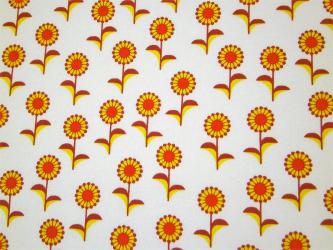 0,1 m Druckstoff  "Landleben - Sonnenblume" ca. 114 cm br. 