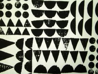 0,1 m Bio-Baumwollcanvas "Retro - Graphik" ca. 110 cm br. 