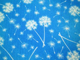 0,1 m Baumwoll-Druckstoff  "Leuchtzauber - kleine Pusteblumen"  110 cm br. 