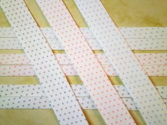 1 m Schrägband "Pastellpunkte" 100% Bio-Baumwolle kba GOTS 