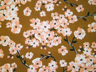 0,1 m Organic Cotton Druckstoff "Enchanted - Kirschblüte"  110 cm br. 