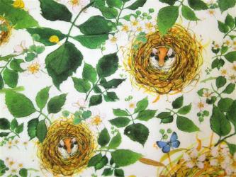 0,1 m Baumwollstoff "In der Hecke" 145 cm breit 