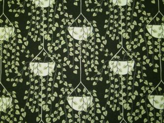 0,1 m Organic Cotton Druckstoff "Pflanzen - Ranken"  110 cm br. 