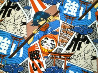 0,1 m Jersey  "Manga - stark" 140 cm br. 