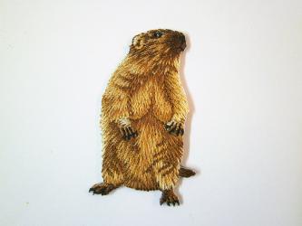 Applikation "Murmeltier 1" ca.55x27 mm 