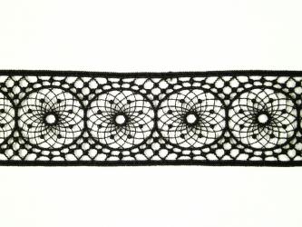 1 m französische Gipürespitze  "Ring" 35 mm br. 