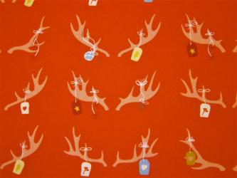 0,1 m Druckstoff  "Cosy and Magical - Hirschgeweih" ca. 114 cm br.  Art Gallery 