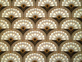 0,1 m Organic Cotton Druckstoff "Grassroots - Blütenfächer" 110 cm br. 