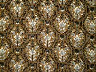 0,1 m Organic Cotton Druckstoff "Grassroots - Blumenmedaillon" 110 cm br. 