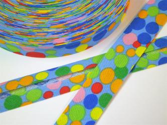 1 m Schrägband "Junge Linie " Westfalen 100% Baumwolle punkte 