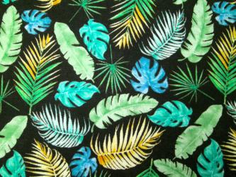 0,1 m Druckstoff "Safari Sights - Blätter" ca. 110 br. 