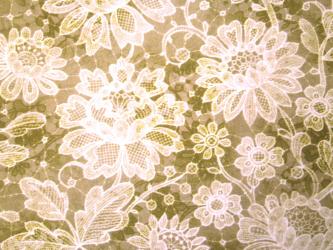 0,1m Baumwolldruck "Modern Lace - Spitzenblüten" ca. 110 cm br. 