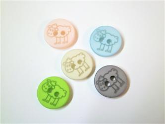 1 Knopf "Schaf" 15 mm Durchmesser 