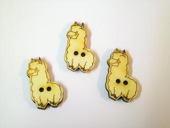 1 Knopf "Lama ca.23x14 mm 