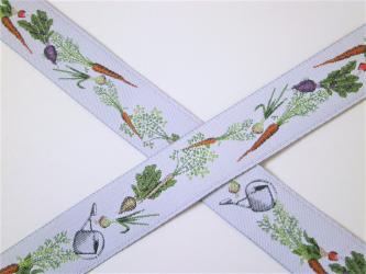 1 m Webband "Gartenglück" 16 mm br. 