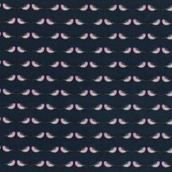 0,1 m feiner Popeline " Rotkehlchen" 100 % Baumwolle kbA 160 cm br. GOTS 