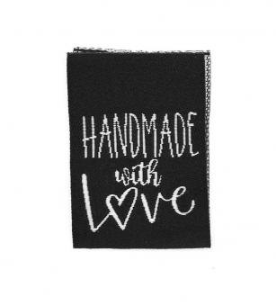 Web-Label "Handmade with Love" ca. 70x25 mm 