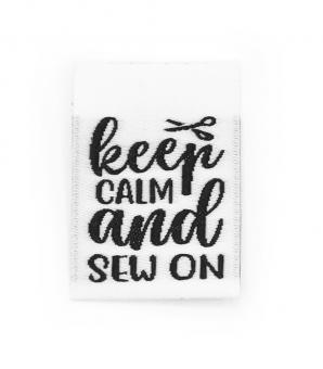 Web-Label "Keep Calm" ca. 70x25 cmm 