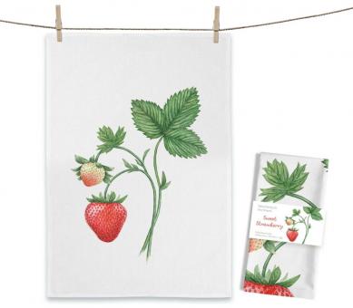 Baumwoll-Geschirrtuch "Sweet Strawberry" ca. 70x50cm 