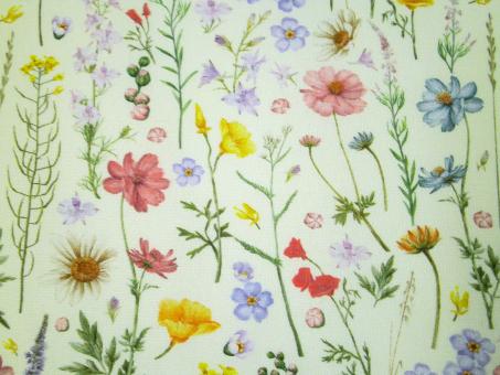 0,1 m Digital-Druckstoff  "Florenz - Blumen" 150 cm br. Westfalen 