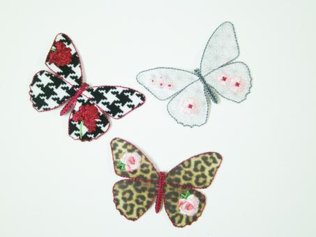 Applikation "Schmetterling" ca. 65x50 mm 