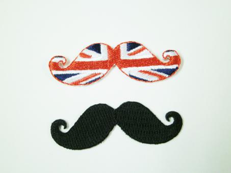 Applikation "Moustache" 50x15 mm 