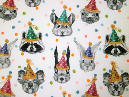 0,1 m Jersey  "Party Animals" 150 cm br. 