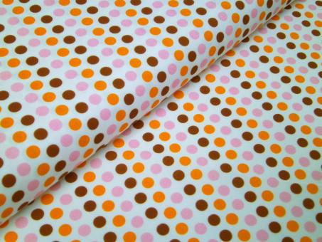 0,1 m Baumwoll-Druckstoff  "Punkte"  110 cm br. 