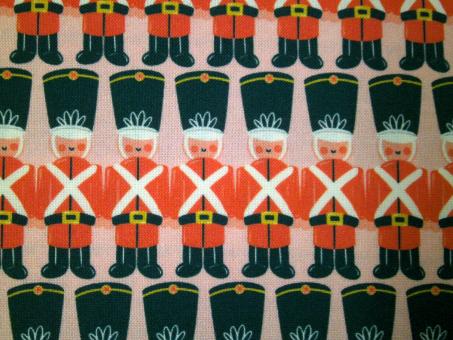 0,1 m Organic Cotton Druckstoff "Bright Holiday - Nußknacker"  110 cm br. 
