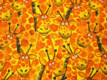 0,1 m Druckstoff "Jungle Buddies - Giraffe" ca. 110 br. 