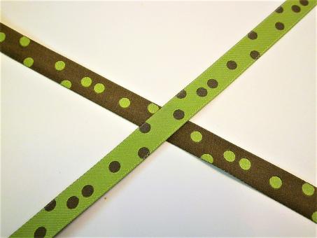 1 m Webband "Polka dots" 12mm Design Farbenmix 