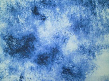0,1 m Druckstoff  "Botanical Blues - Wolken" ca. 110 cm br. 