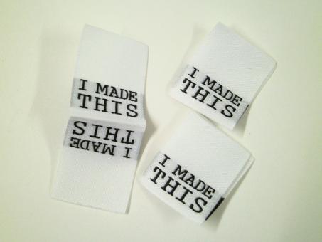 Web-Label "I made this" ca. 60x25 mm 